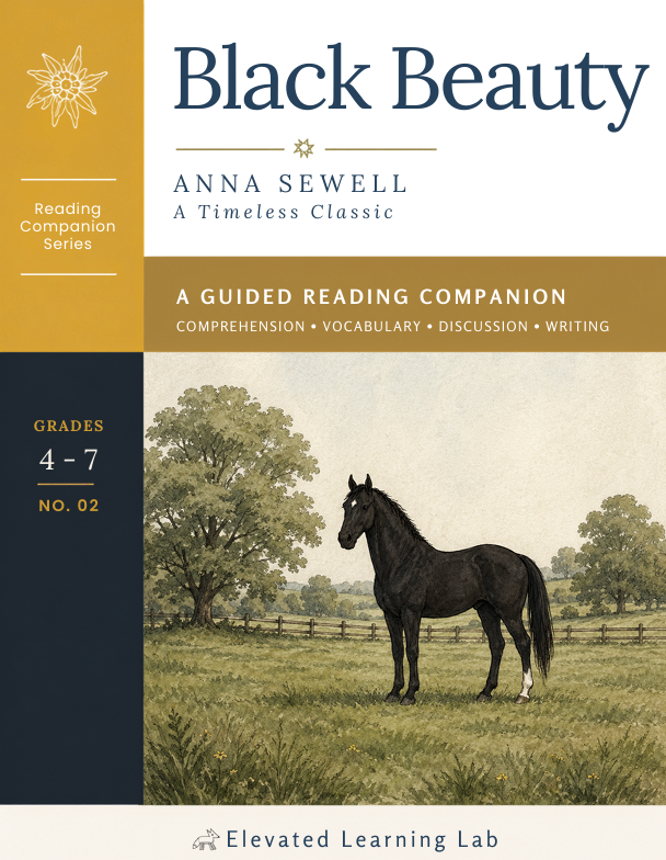 Black Beauty reading companion cover