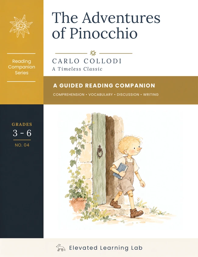 Pinocchio reading companion cover