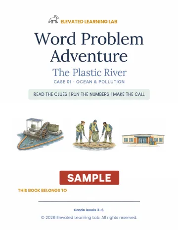 Cover of Word Problem Adventure: The Plastic River sample